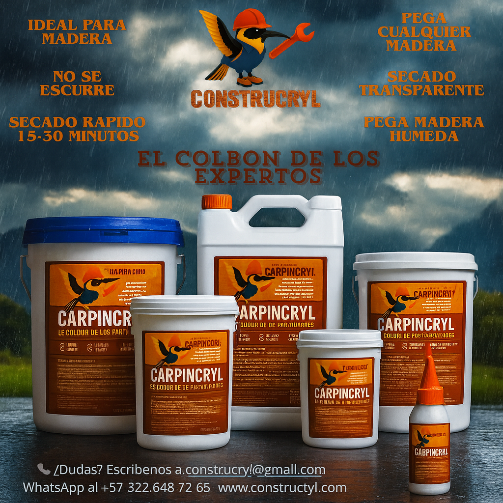 CONSTRUCRYL CARPINCRYL COLBON ACRILICO DE MADERA 250 ML