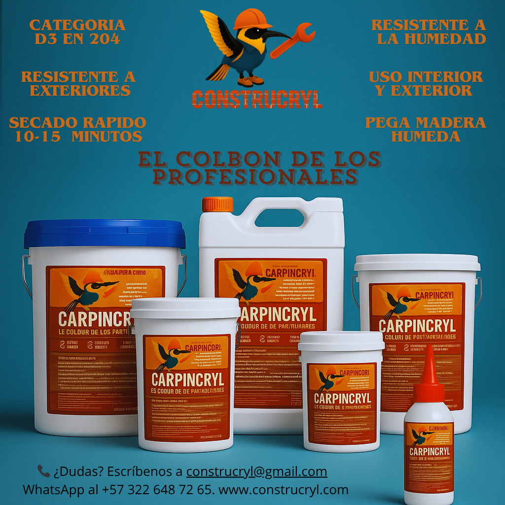 CONSTRUCRYL CARPINCRYL COLBON ACRILICO DE MADERA 250 ML