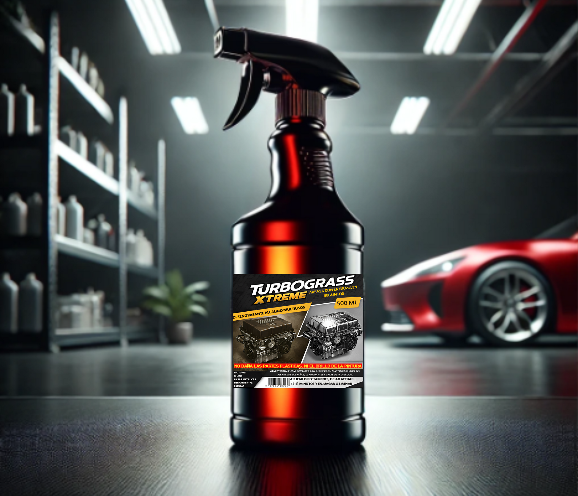 DESENGRASANTE TURBOGRASS XTREME HIDROFUGO PROTECTOR 500 ML
