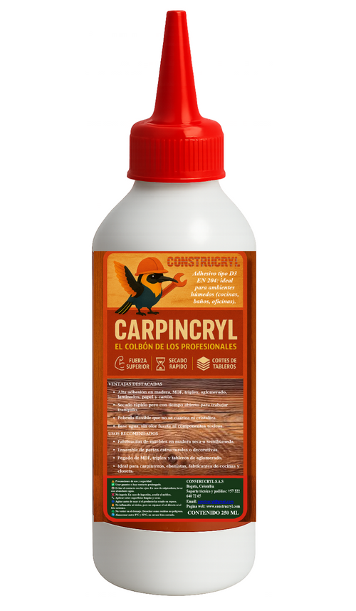 CONSTRUCRYL CARPINCRYL COLBON ACRILICO DE MADERA 250 ML